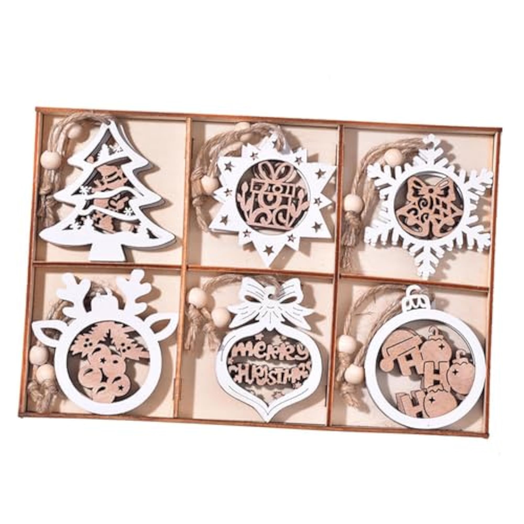 12Pcs Christmas Tree Hanging Ornament for Holiday Decor